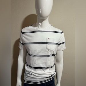 White strip Men’s T shirt Tommy H